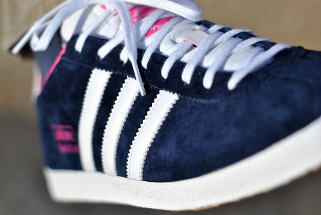 adidas gazelle bleu et rose femme